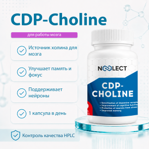 Цитиколин (CDP Choline Citicoline) 60 капсул фото